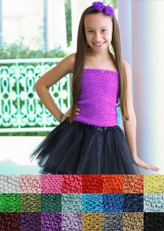 10" Lined Crochet Tutu Tops