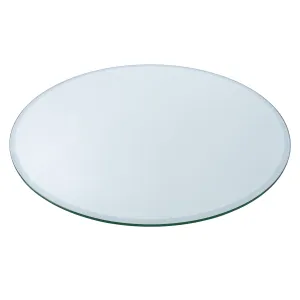 30" Round Clear Glass Table Tops