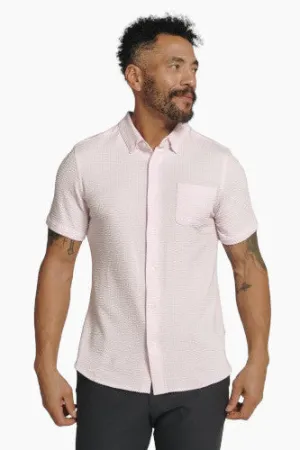 7 Diamonds Bennet Short Sleeve Shirt in Pink