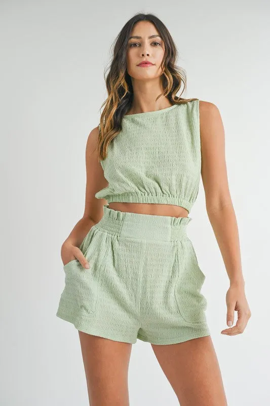 Adore You Mint Textured Set