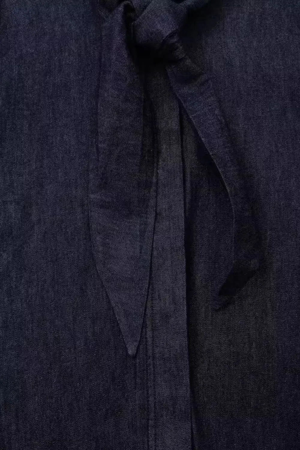 'Athena' Bow-Decorated Denim Shirt & Pants (Sold Separately)