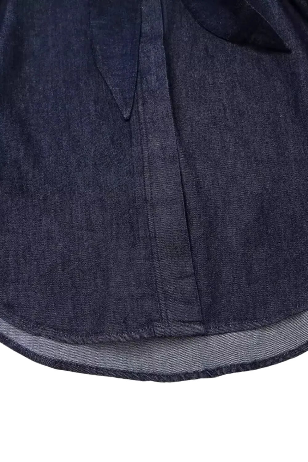 'Athena' Bow-Decorated Denim Shirt & Pants (Sold Separately)