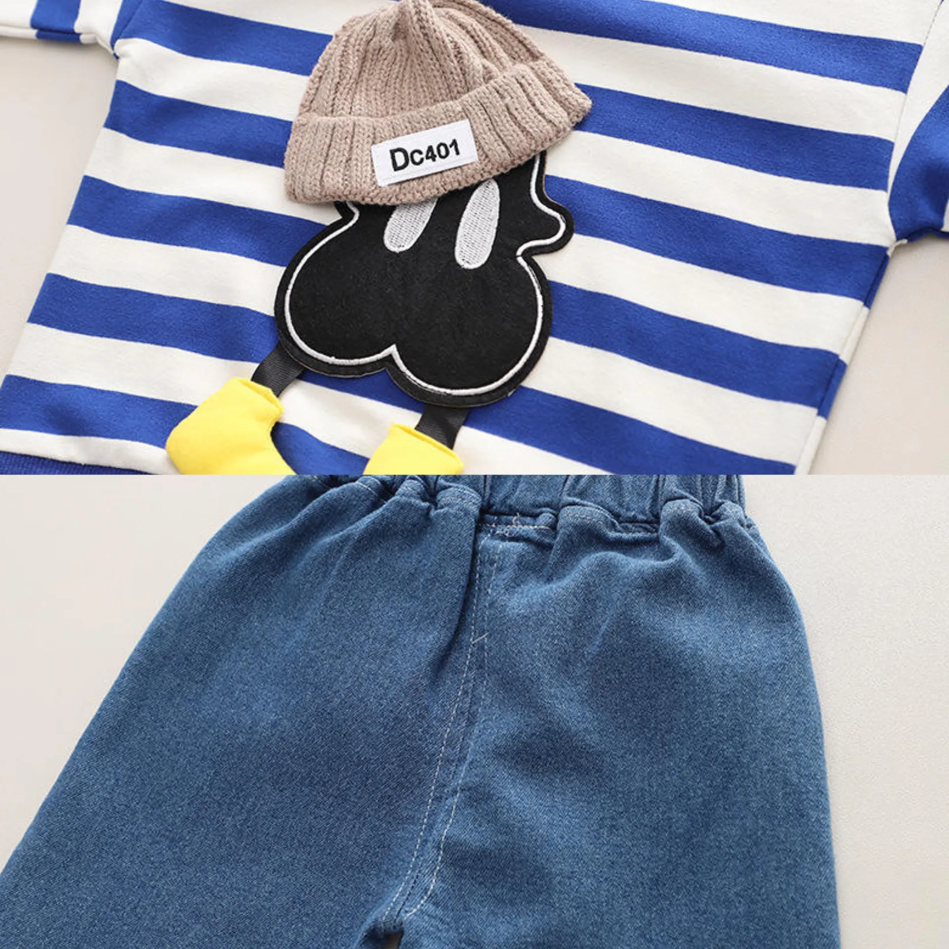 Baby Boy Striped Sky Outfit