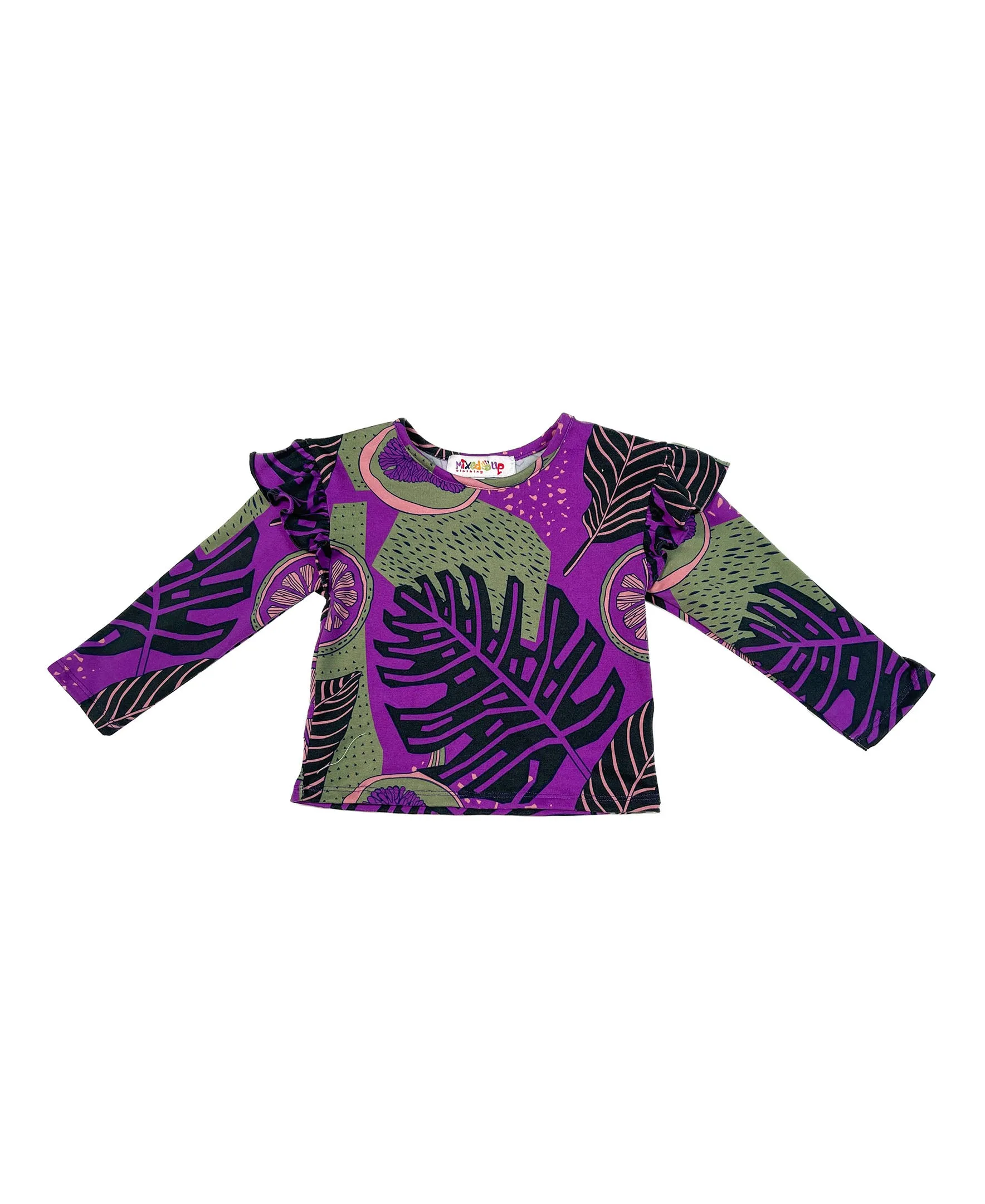 Baby Girls Ruffle Flutter Sleeve Top