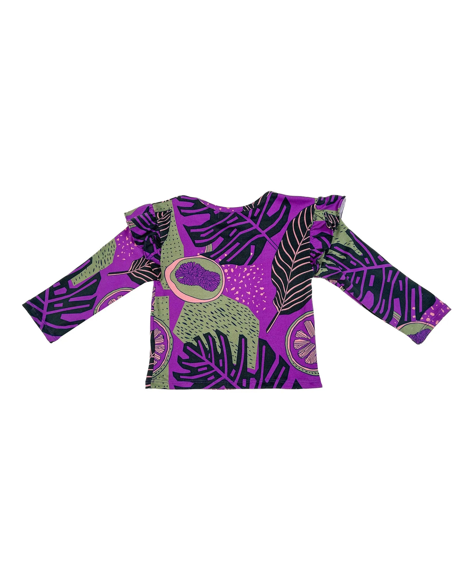 Baby Girls Ruffle Flutter Sleeve Top