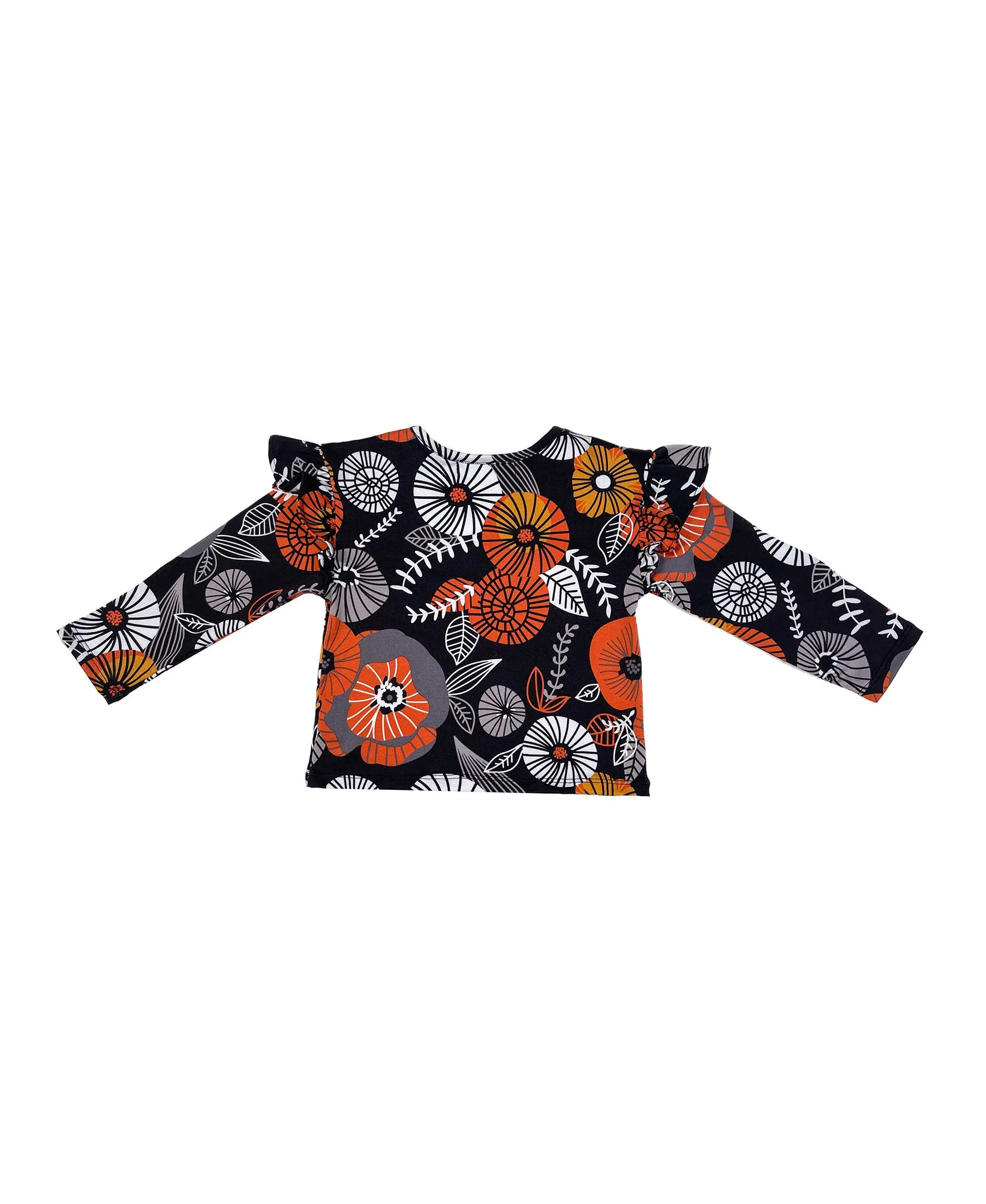 Baby Girls Ruffle Flutter Sleeve Top