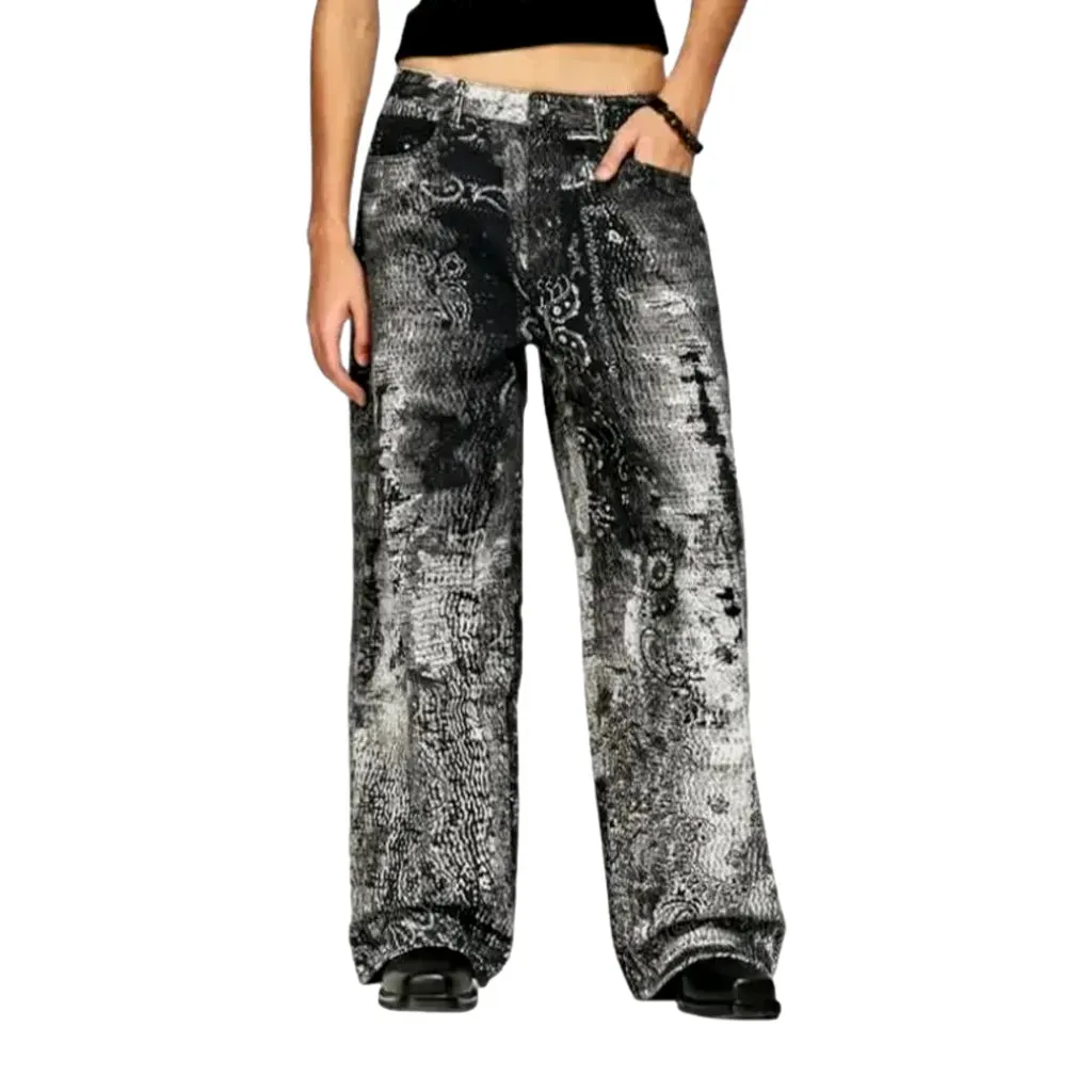 Baggy fit stylish denim pants for men
