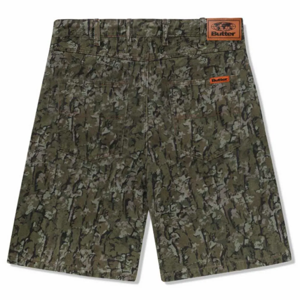 Bark Camo Army Denim Shorts Butter Goods