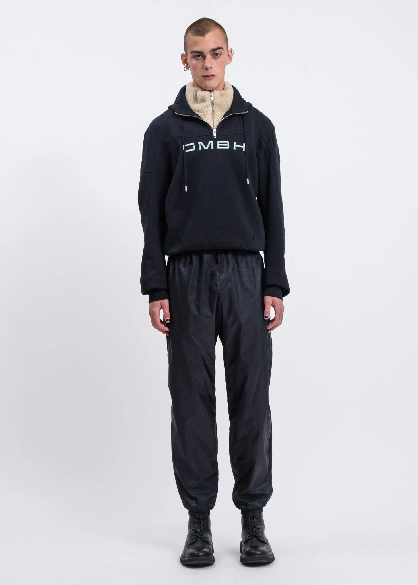 Black Seher Jogging Trousers w/ Shield Logo