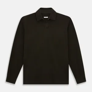 Brown Rugby Polo Shirt