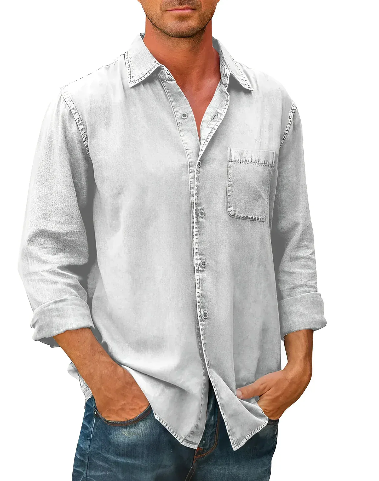 CALLUM - CASUAL LONG-SLEEVE SHIRT