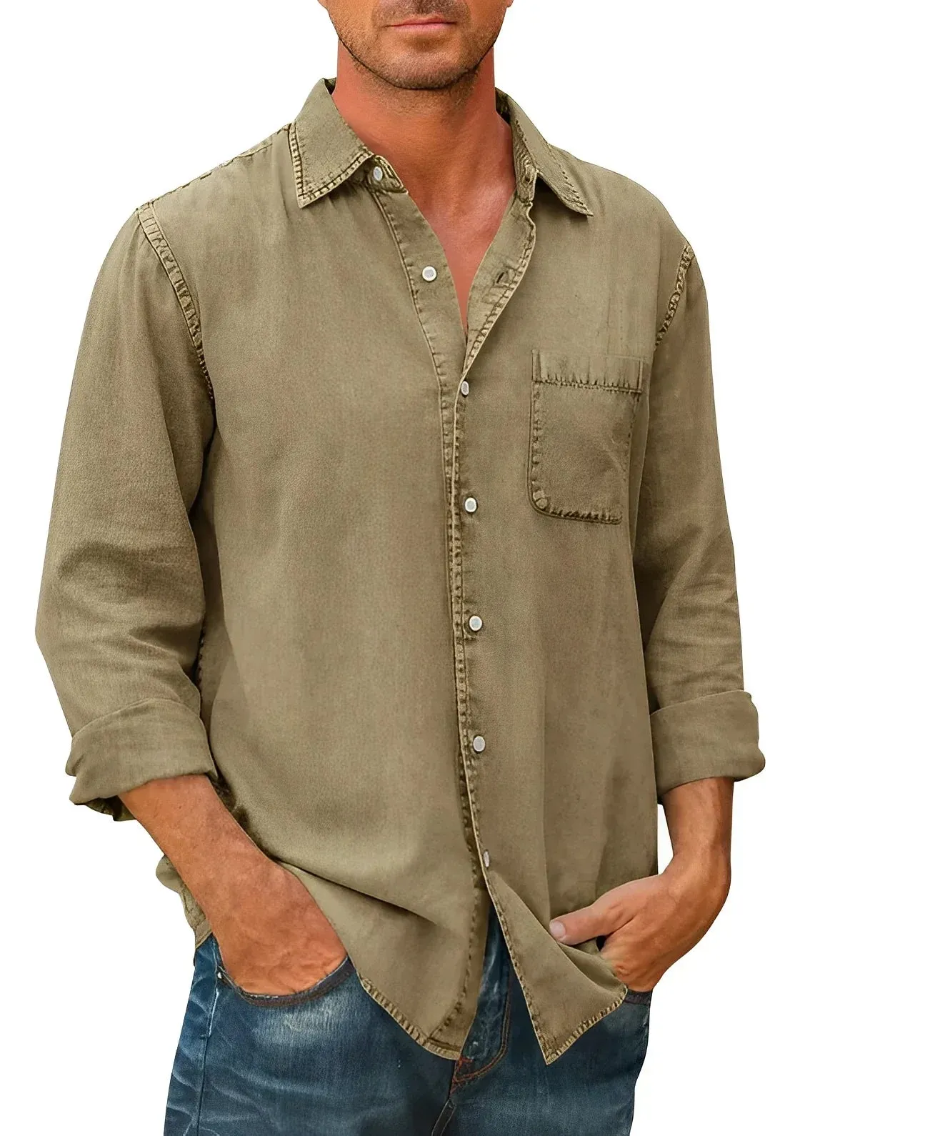 CALLUM - CASUAL LONG-SLEEVE SHIRT
