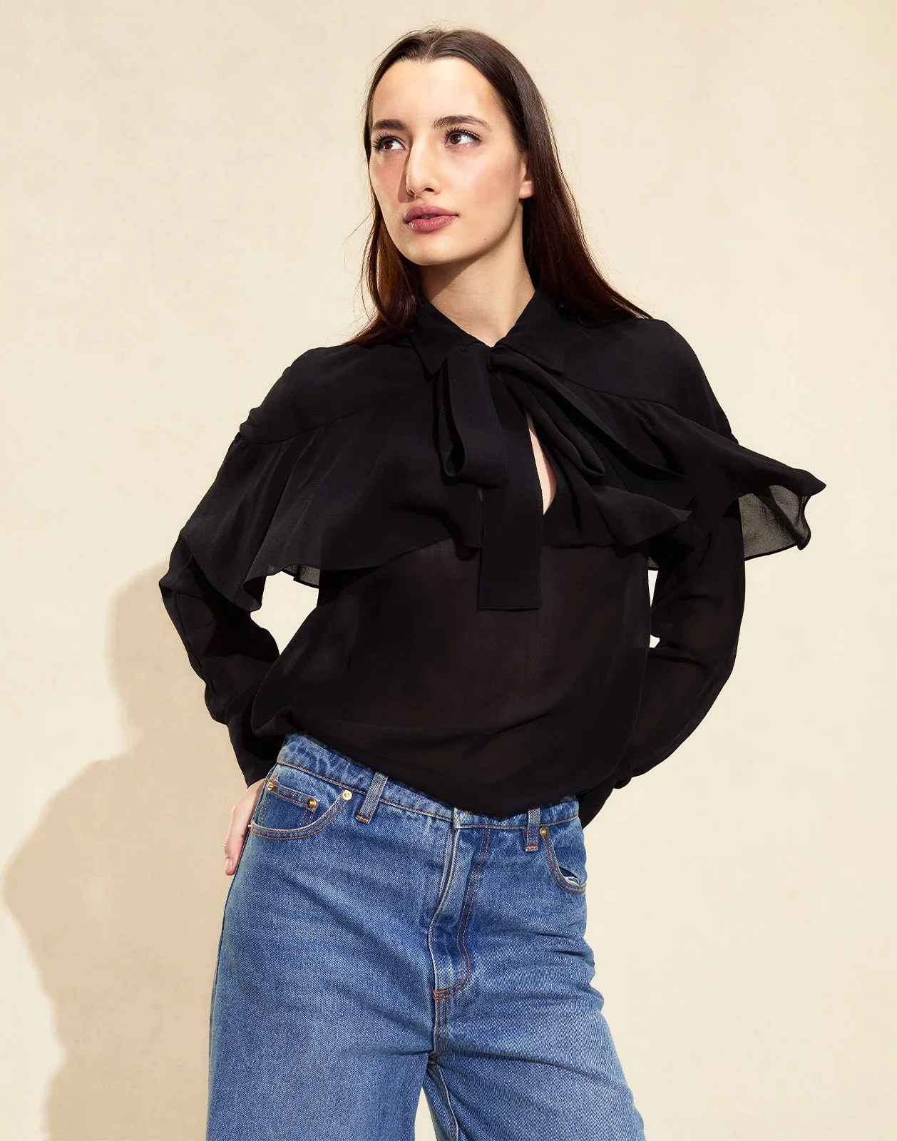 Camille Ruffle Blouse