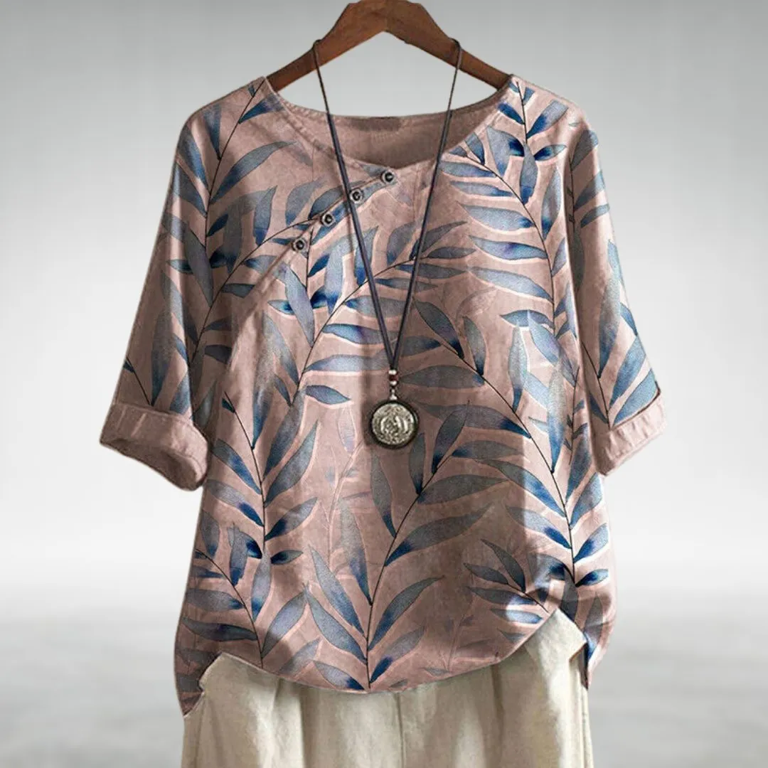 Casual Relaxed Floral Women's Shirt
