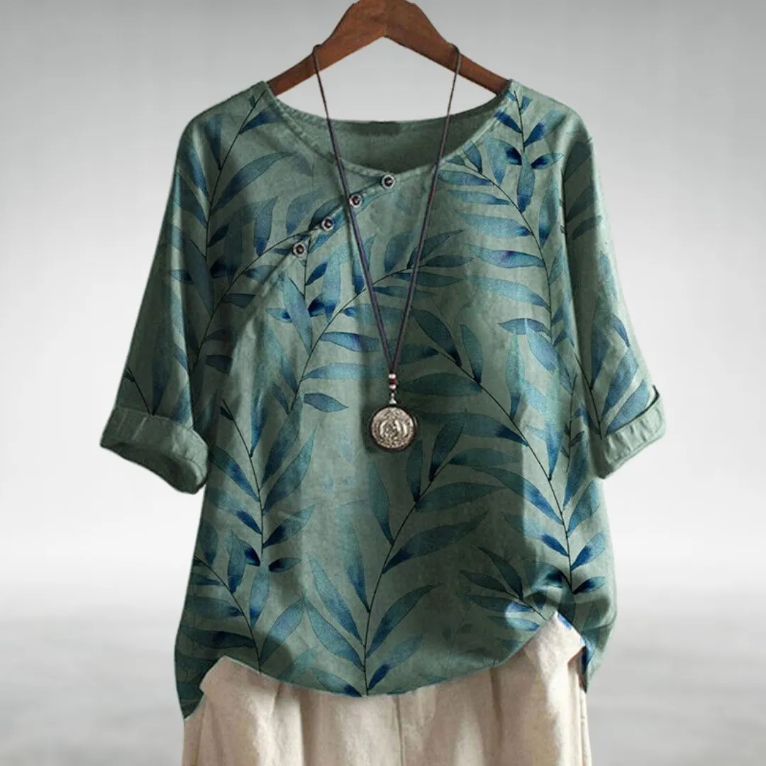 Casual Relaxed Floral Women's Shirt