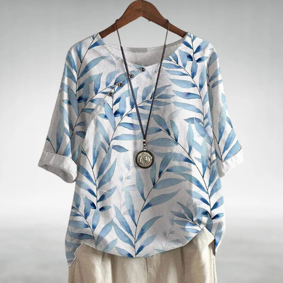Casual Relaxed Floral Women's Shirt