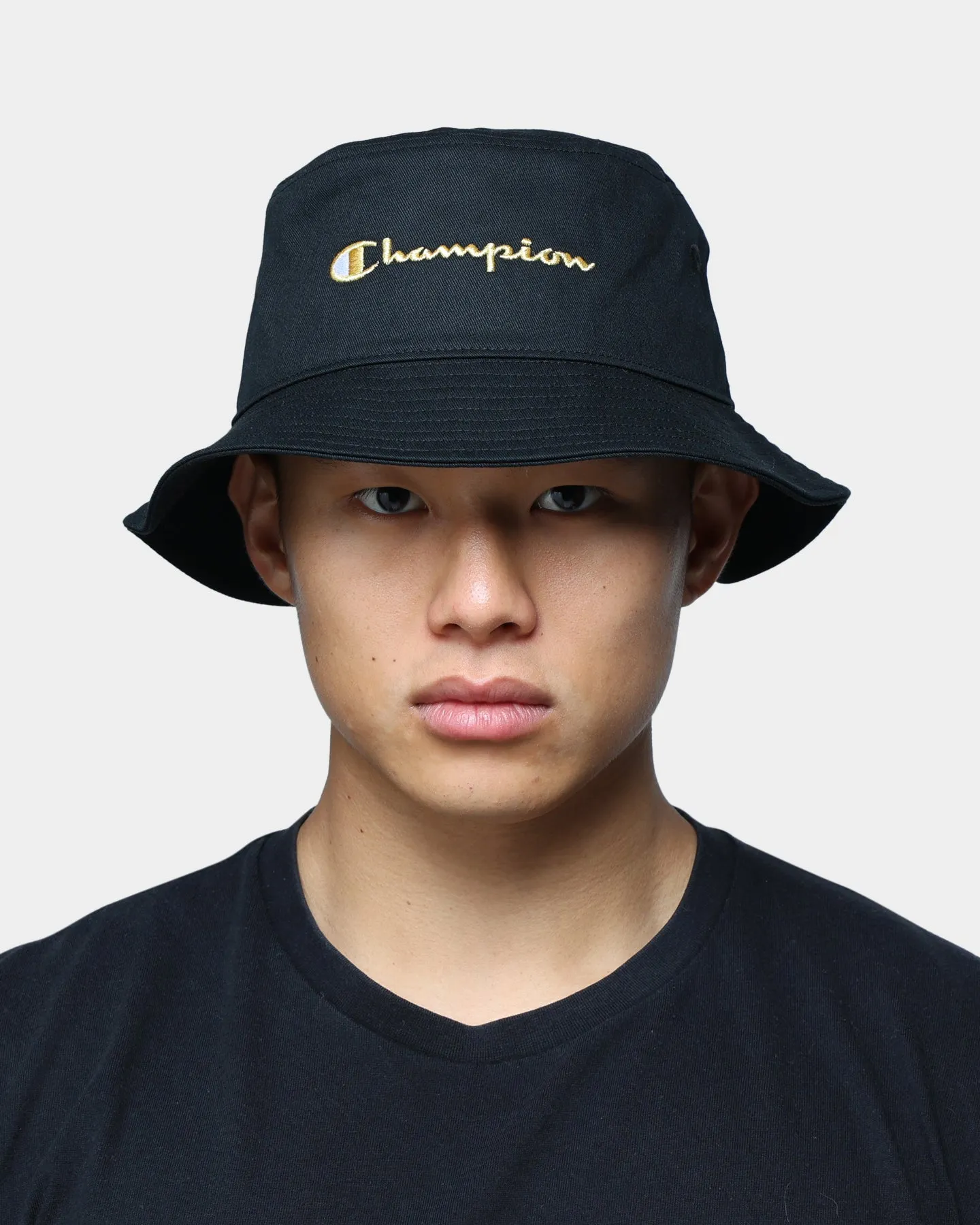 Champion Twill Bucket Hat Black/Gold