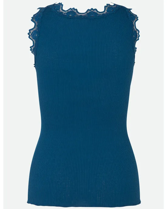 Classic silk top Poseidon