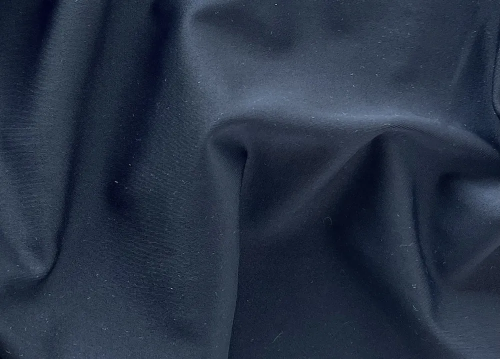 Coal Black Nylon Swimsuit Knit