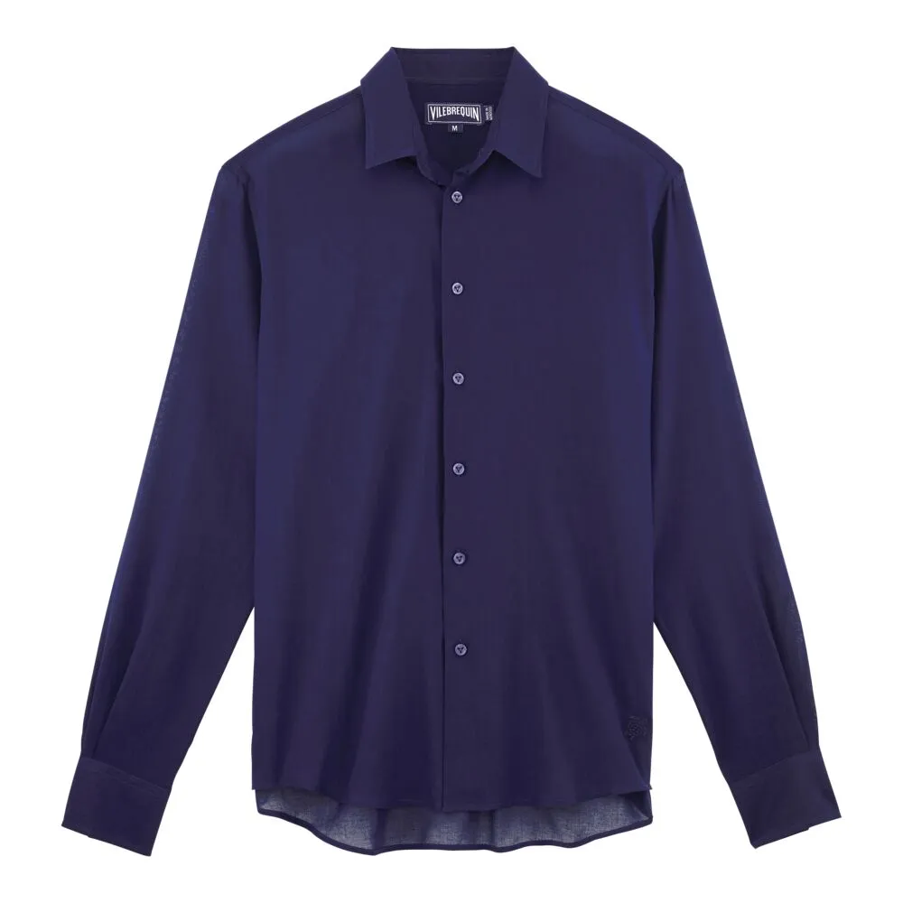 Cotton Voile Lightweight Shirt Solid