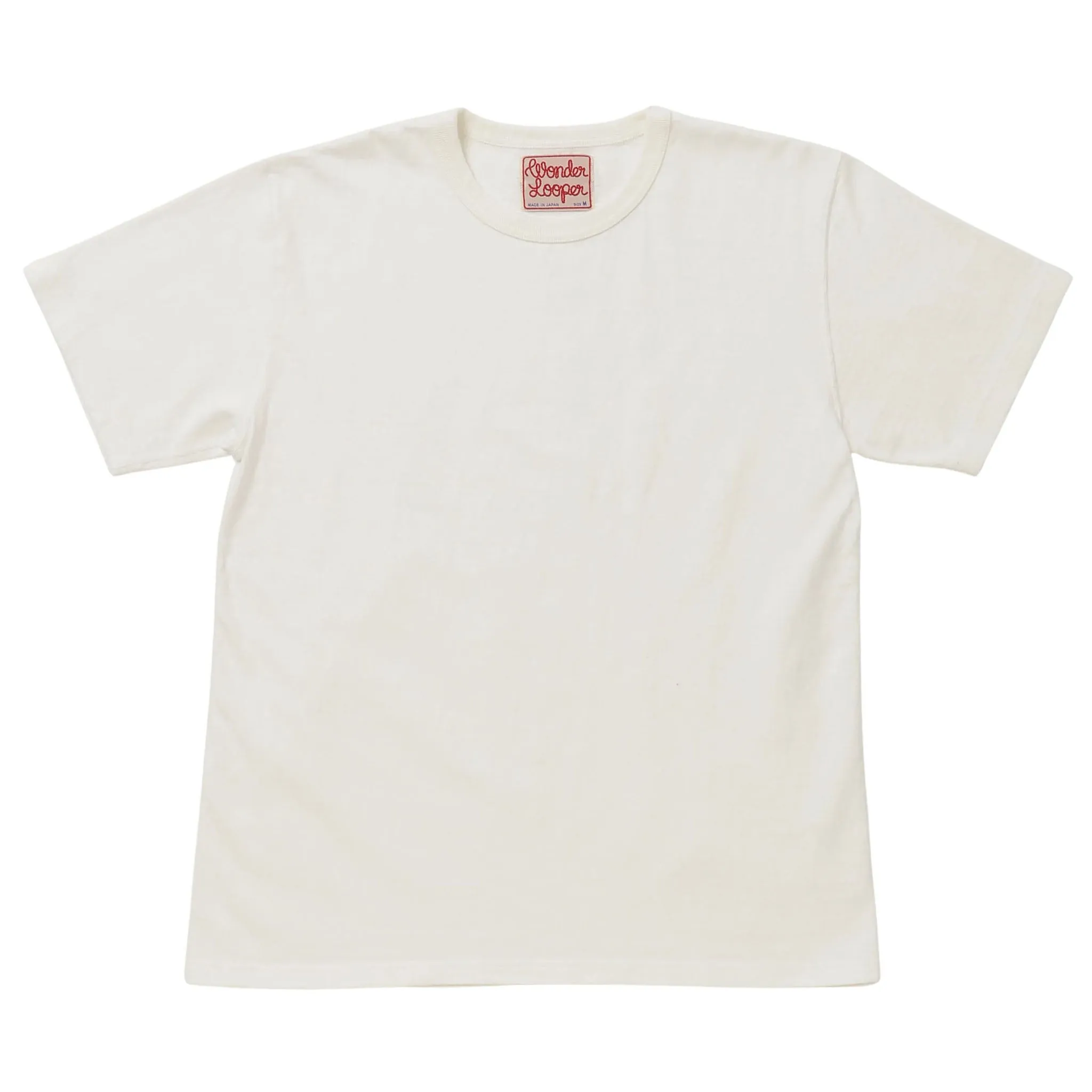 Crewneck T-shirt - ELS Recycled Cotton Slub - White