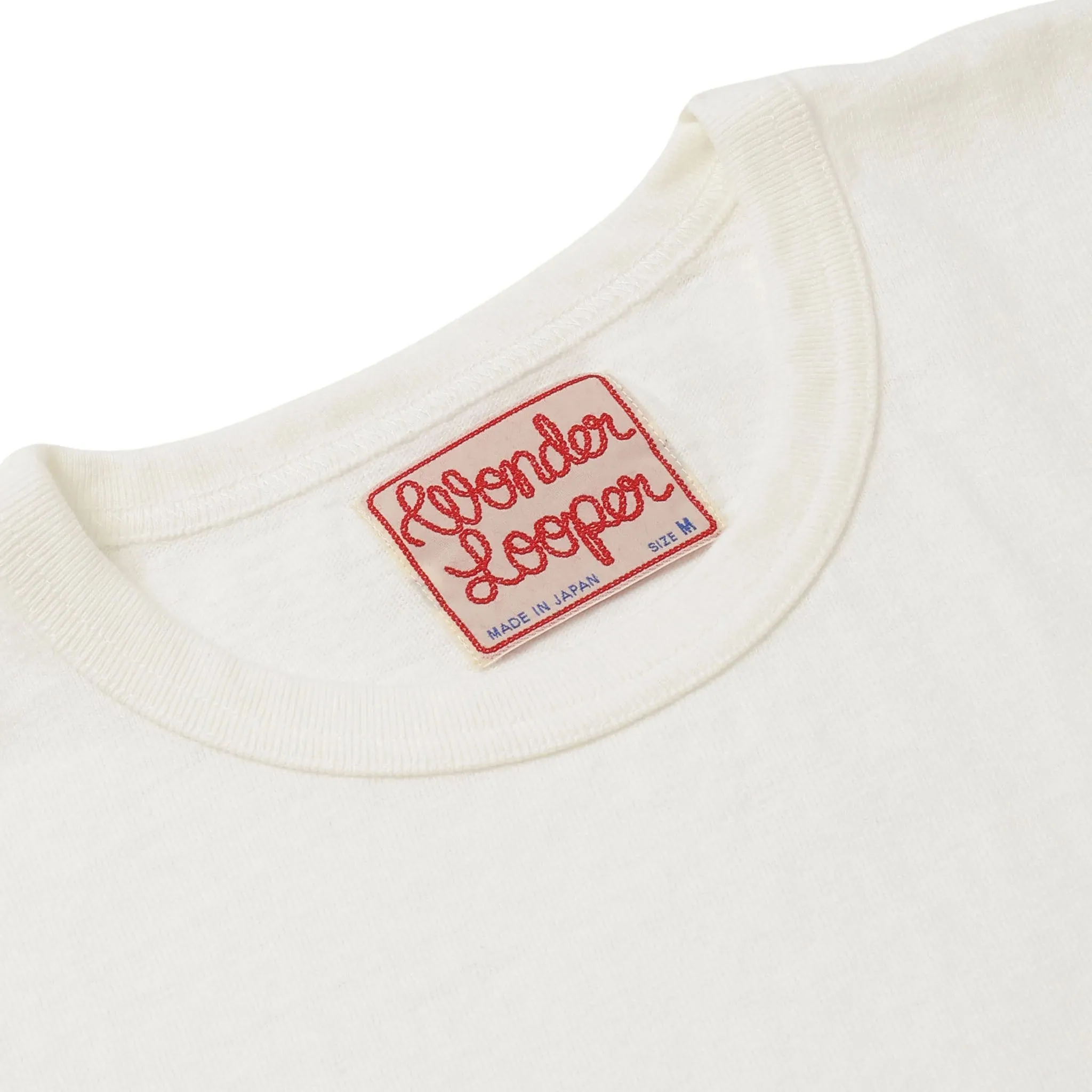 Crewneck T-shirt - ELS Recycled Cotton Slub - White