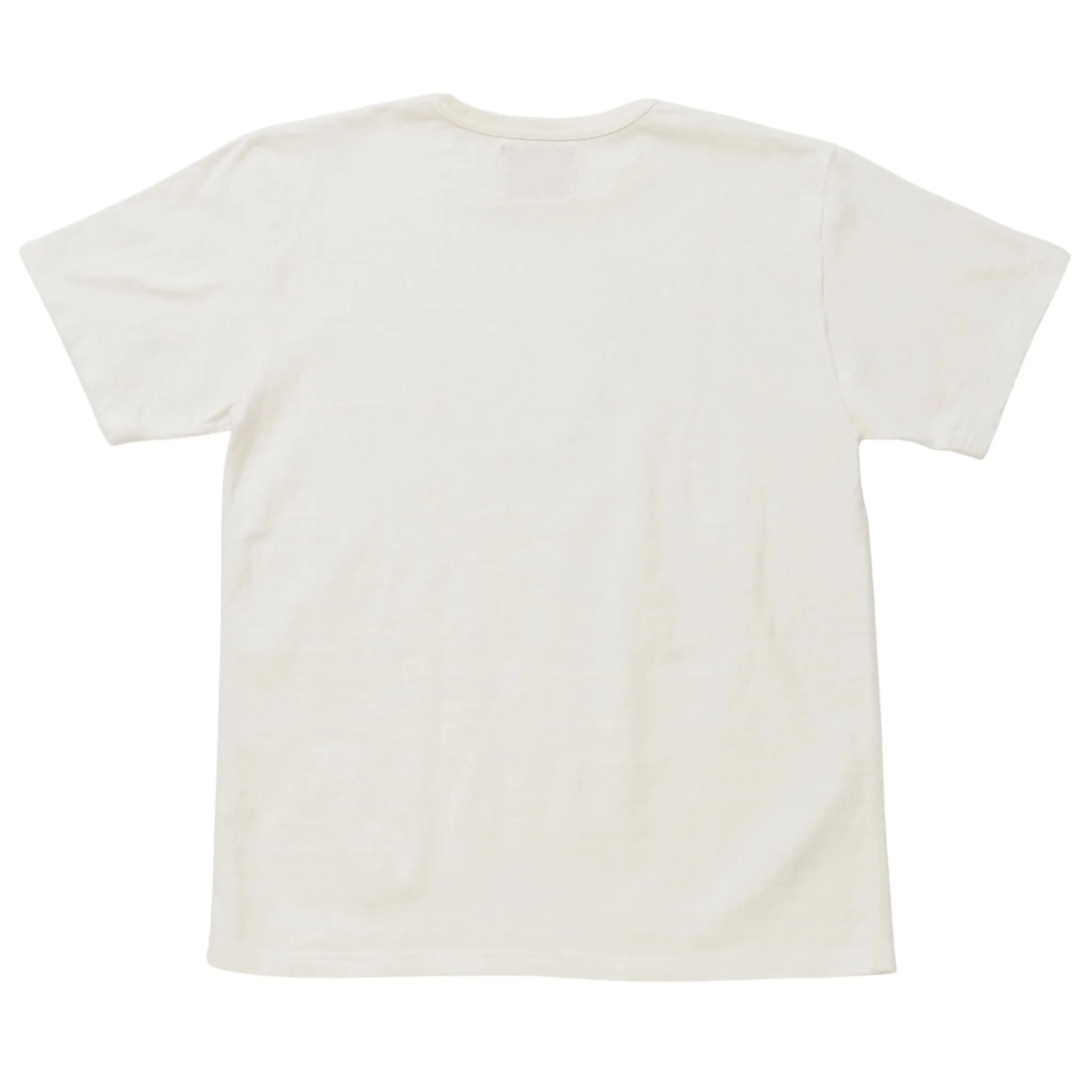 Crewneck T-shirt - ELS Recycled Cotton Slub - White