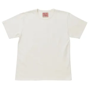 Crewneck T-shirt - ELS Recycled Cotton Slub - White