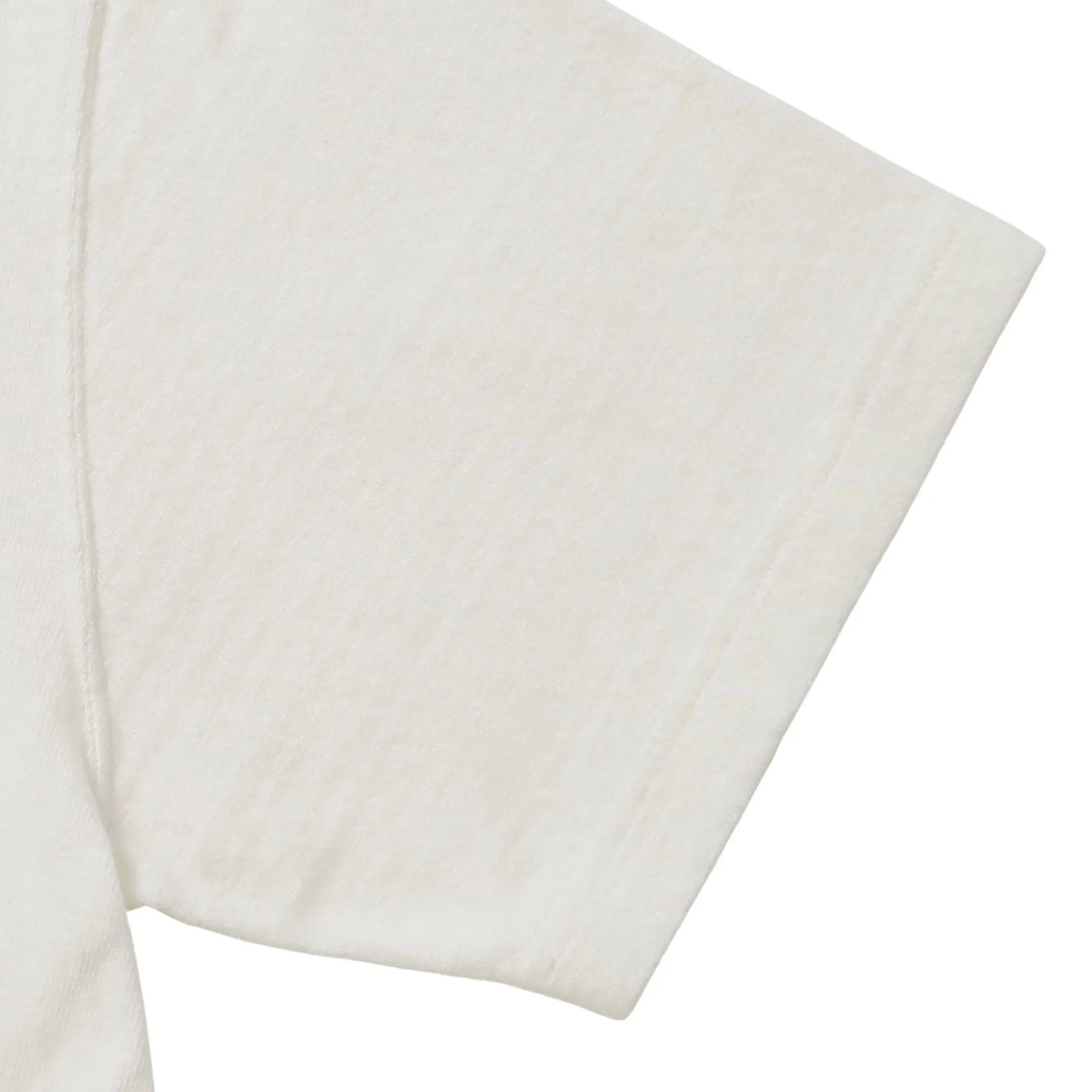 Crewneck T-shirt - ELS Recycled Cotton Slub - White