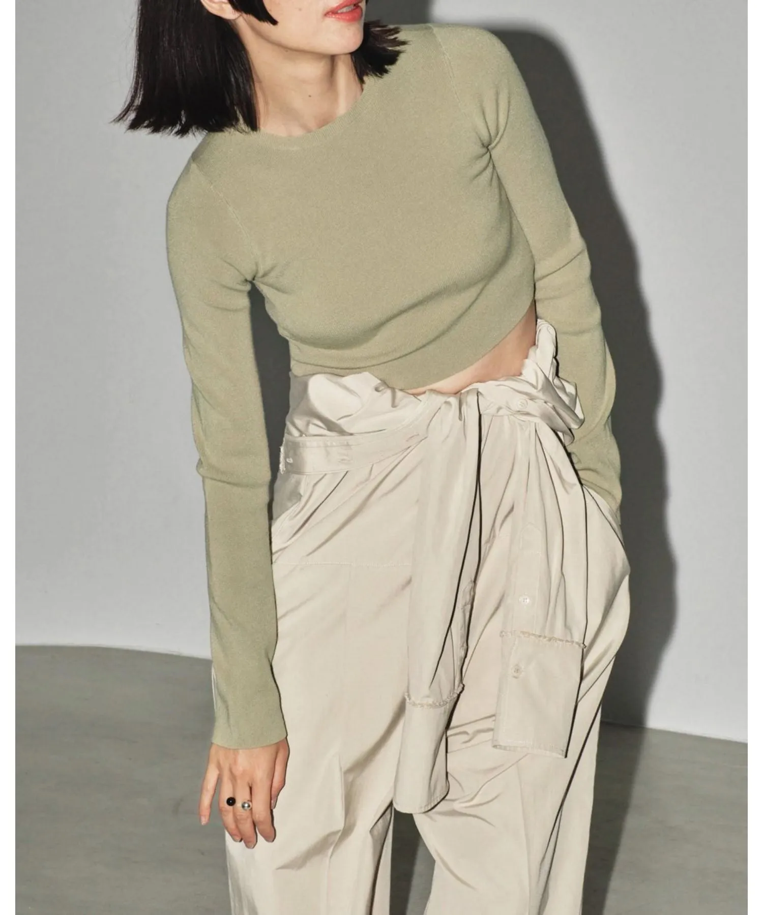 Cropped Smooth Knit