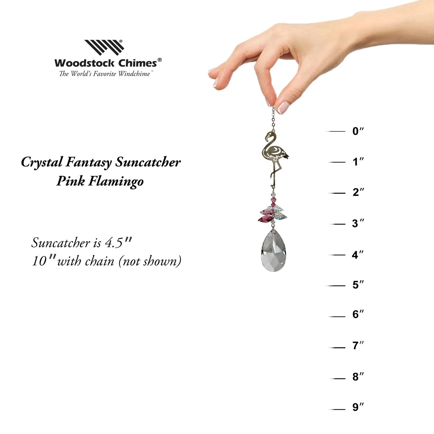 Crystal Fantasy Suncatcher - Pink Flamingo
