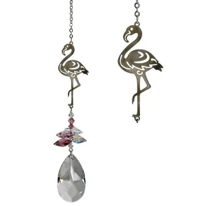 Crystal Fantasy Suncatcher - Pink Flamingo