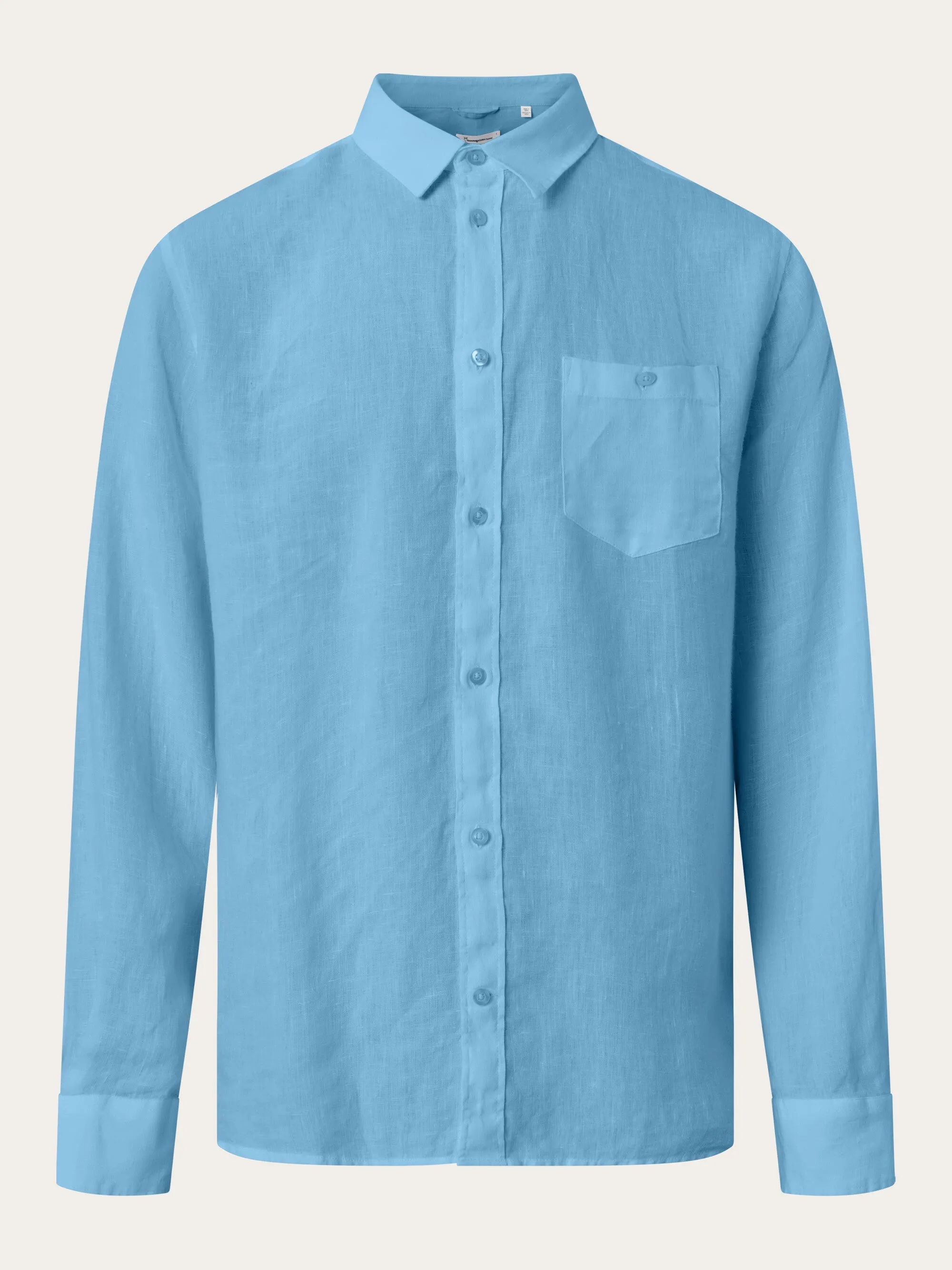 Custom fit linen shirt - Airy Blue