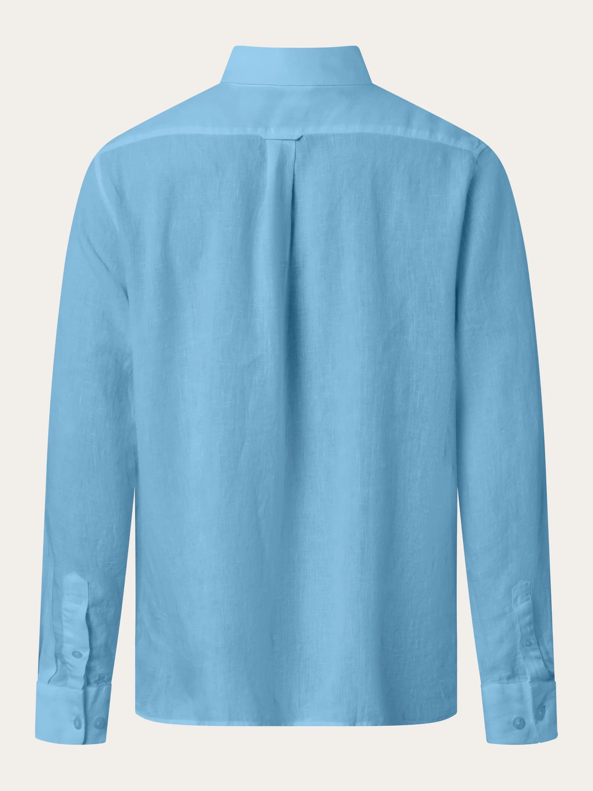 Custom fit linen shirt - Airy Blue