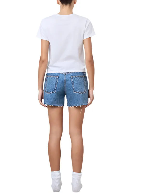 Cut Off Shorts in Vintage Blue