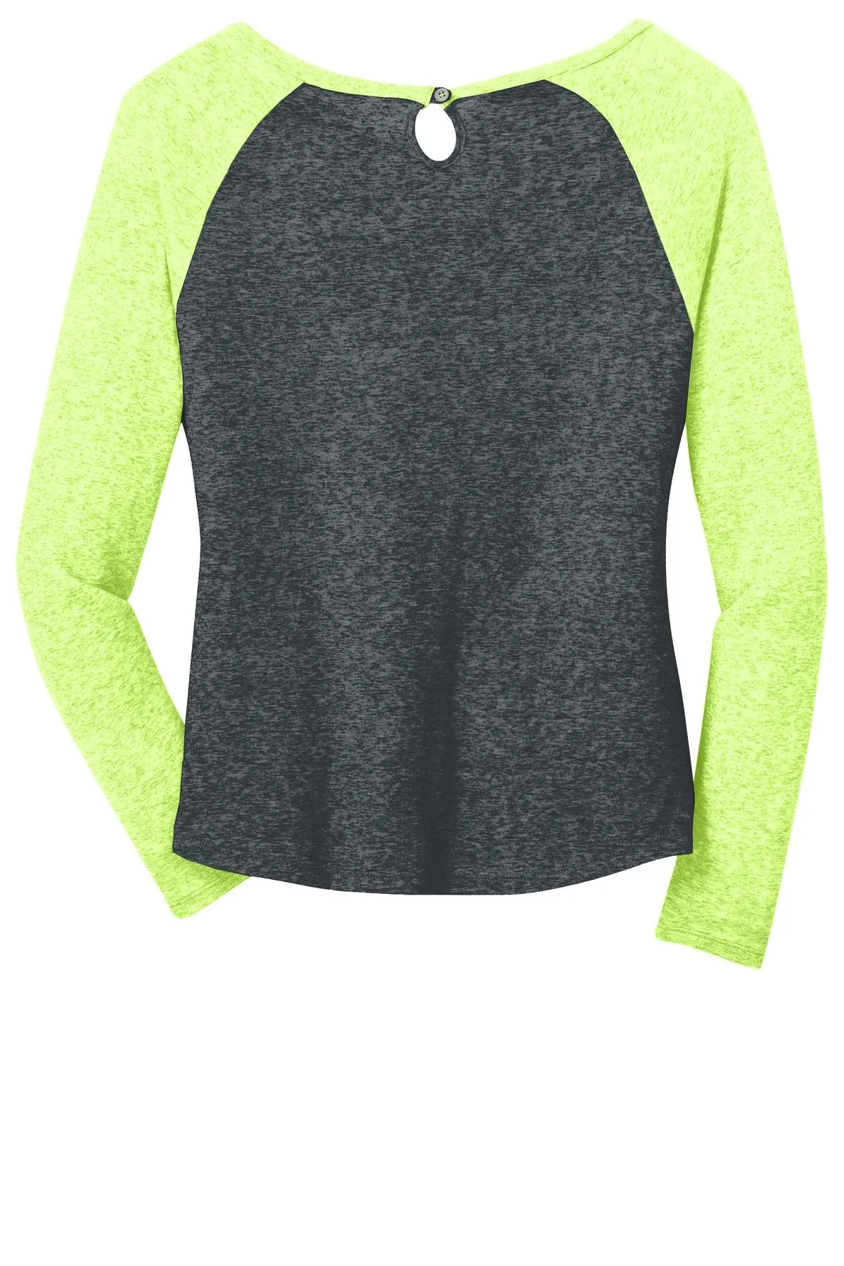 District - Juniors Microburn Long Sleeve Raglan Tee. DT262