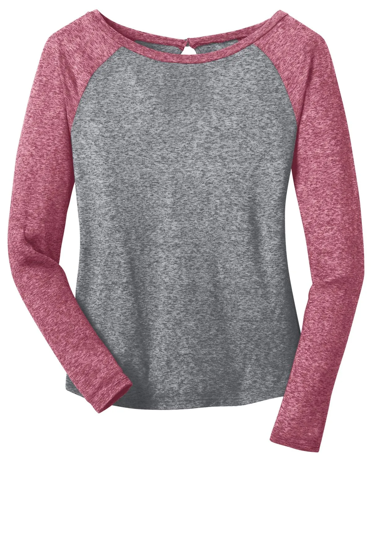 District - Juniors Microburn Long Sleeve Raglan Tee. DT262