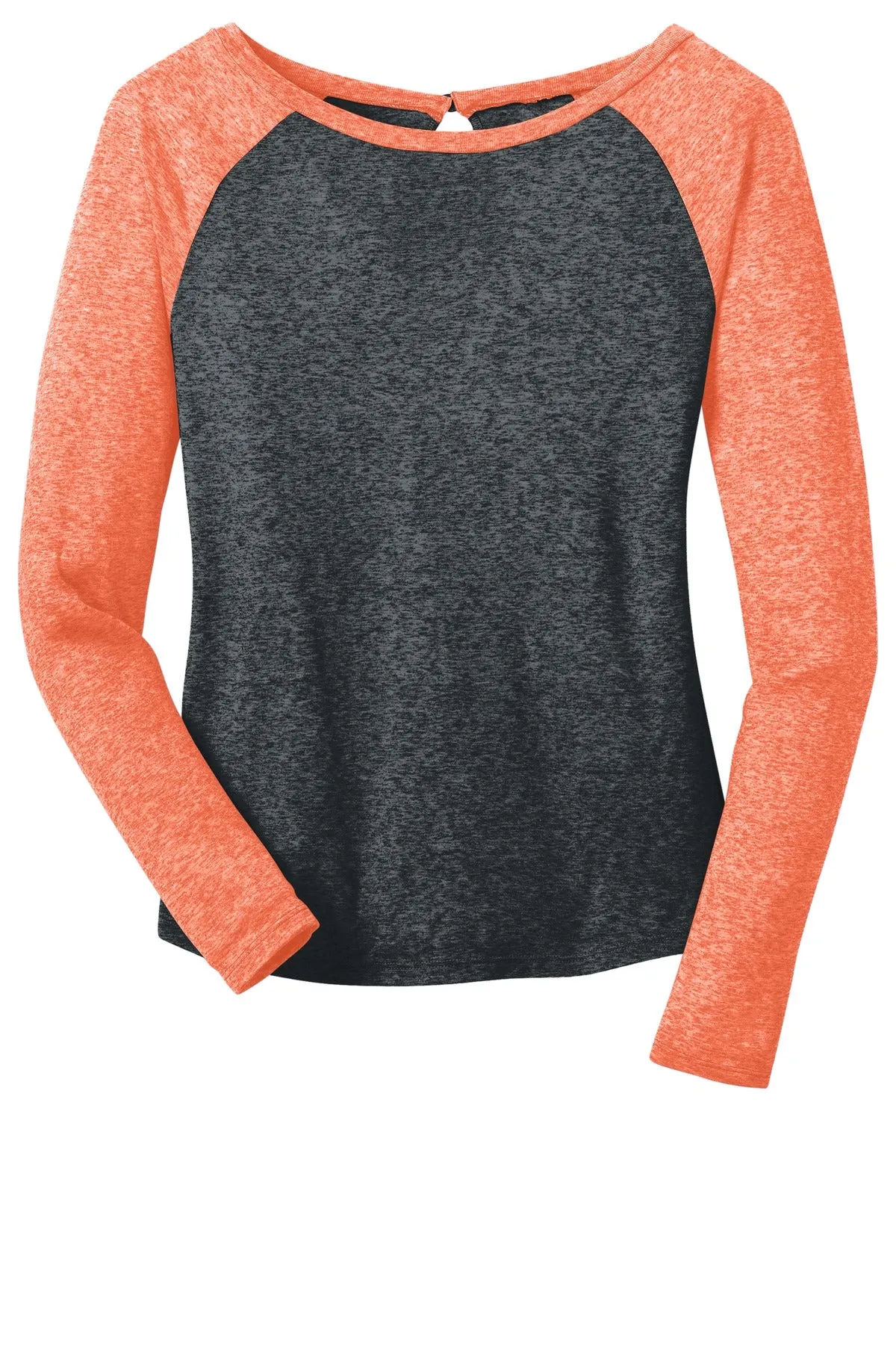 District - Juniors Microburn Long Sleeve Raglan Tee. DT262