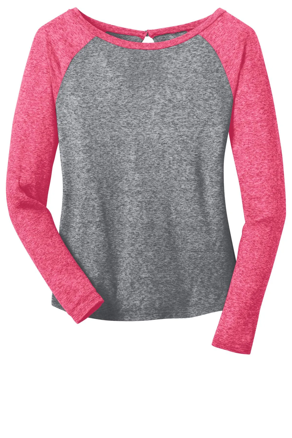 District - Juniors Microburn Long Sleeve Raglan Tee. DT262