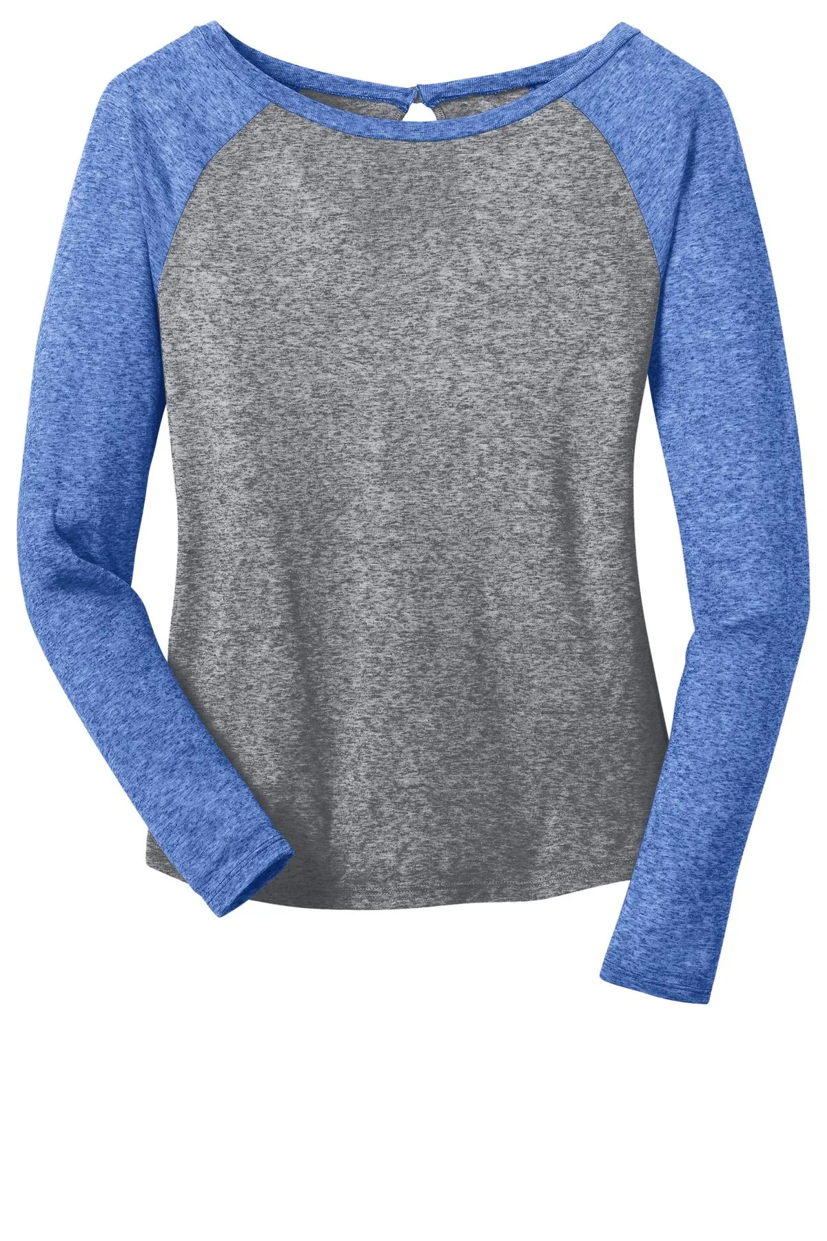 District - Juniors Microburn Long Sleeve Raglan Tee. DT262