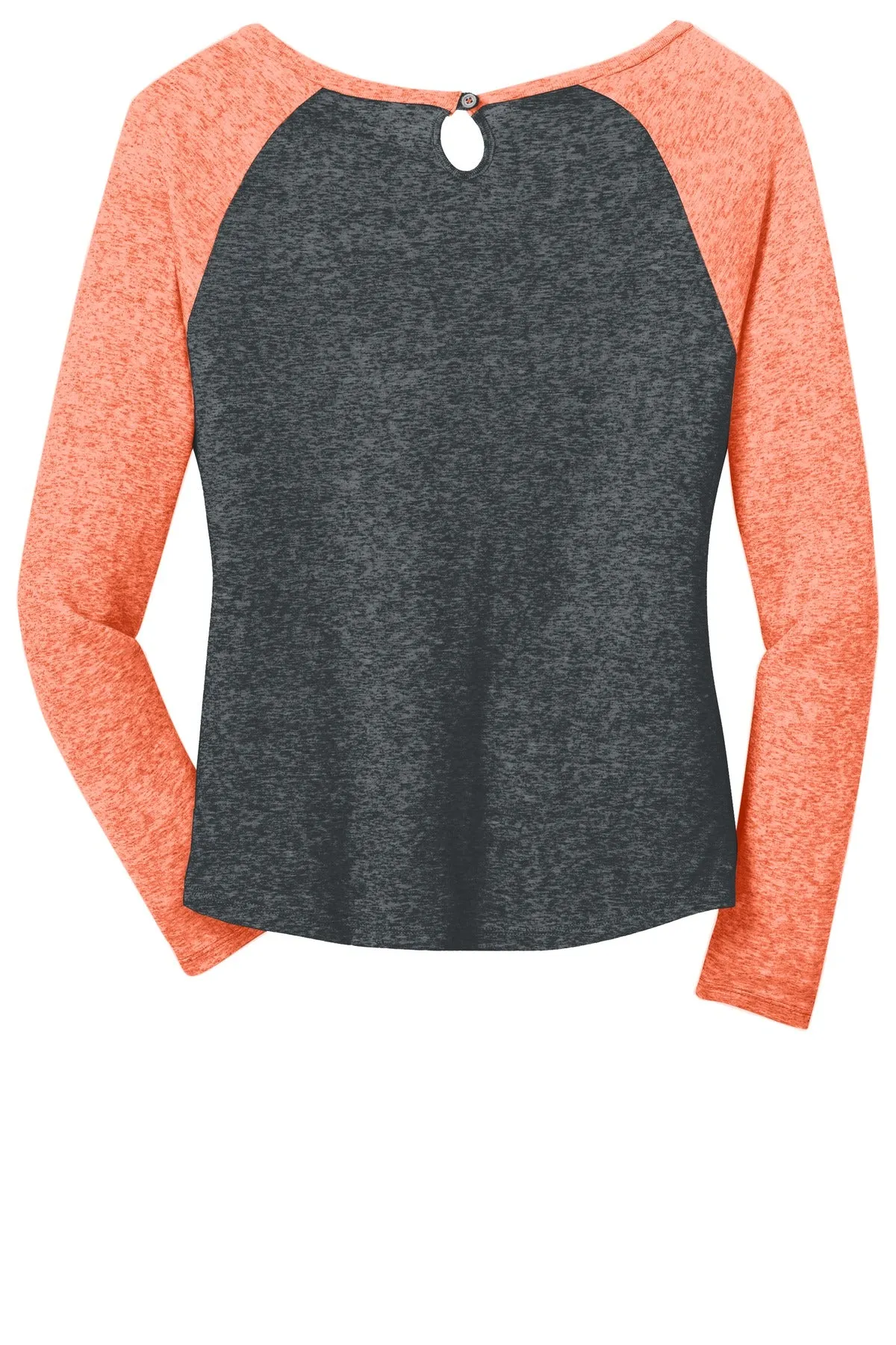 District - Juniors Microburn Long Sleeve Raglan Tee. DT262