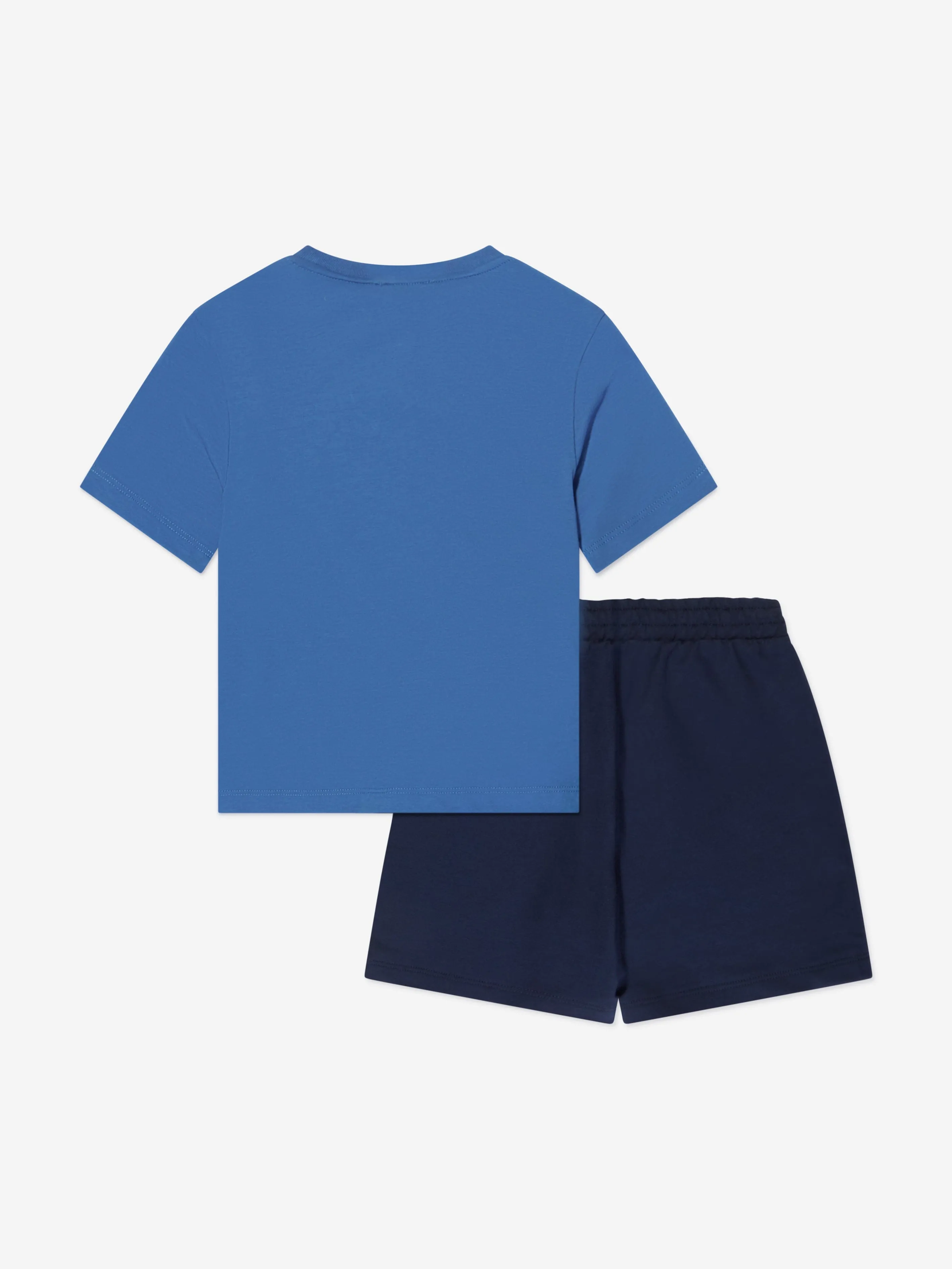 EA7 Emporio Armani Boys Train Visibility T-Shirt And Shorts Set in Blue