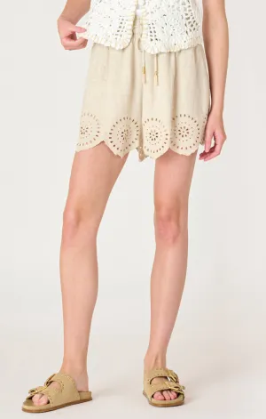 Eyelet Pull On Shorts