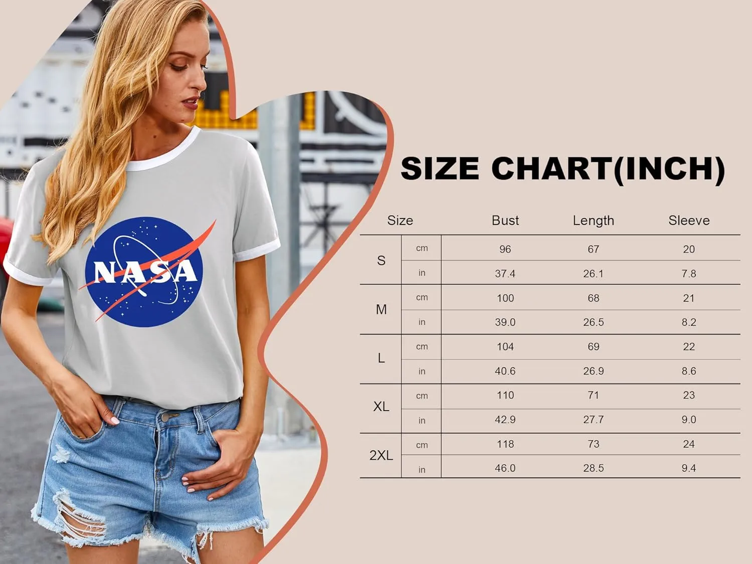 Ezcosplay Women Long Sleeve NASA Pullover Hoodie Space Graphic Sweatshirt with Pocket