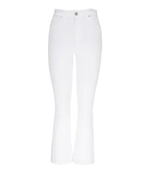Farrah Boot Crop Jean in Modern White