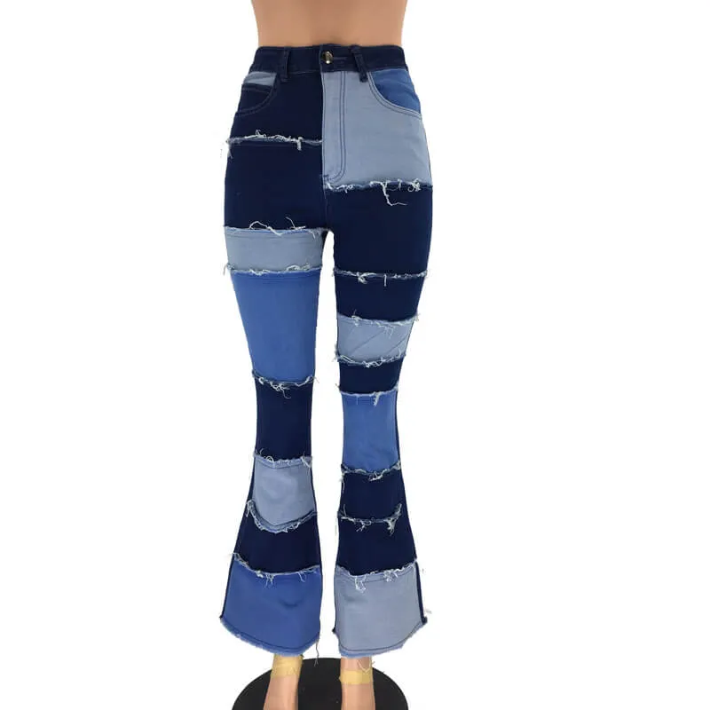Flare High Waist Plus Size Pants
