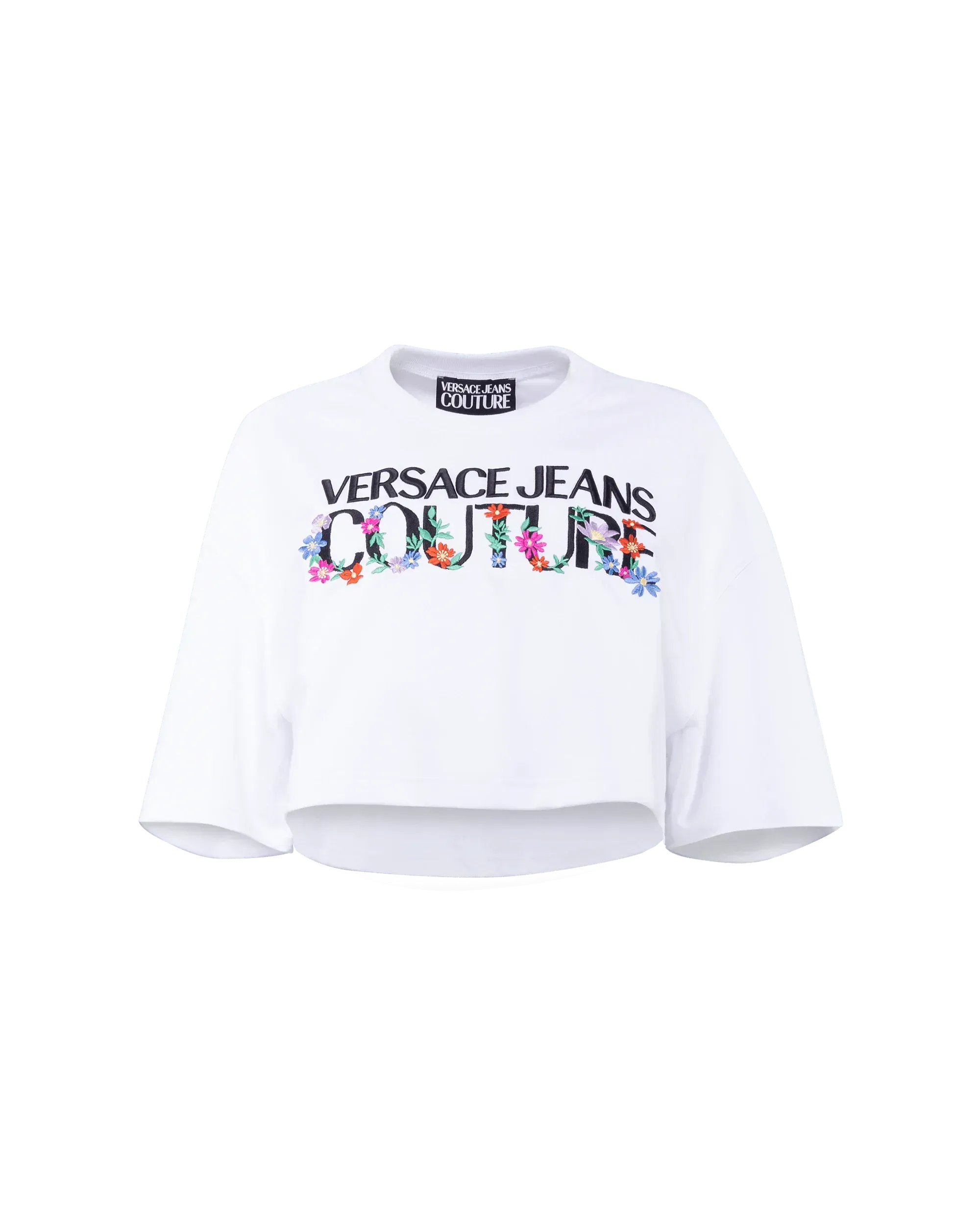 Floral Logo Cropped T-shirt