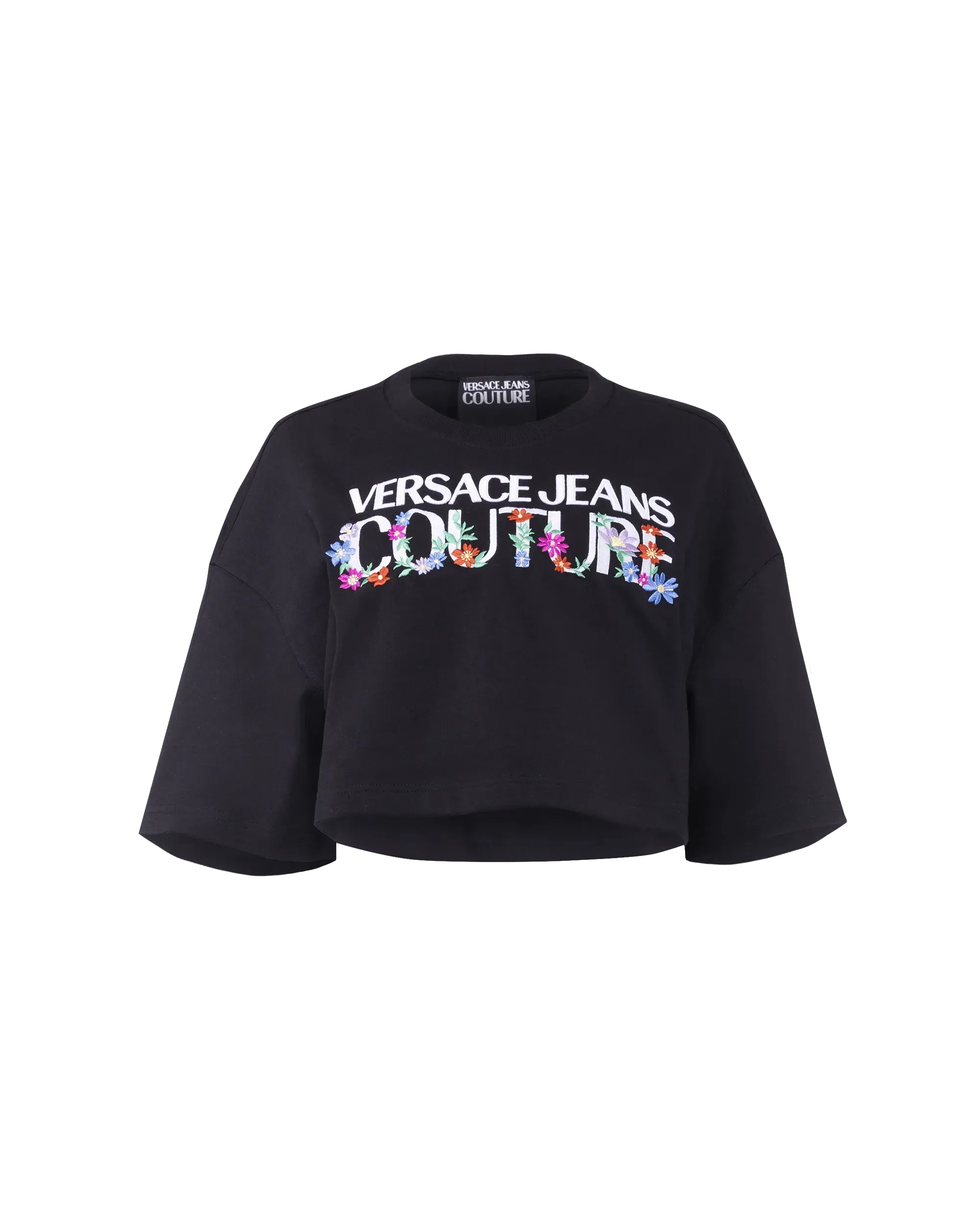 Floral Logo Cropped T-shirt