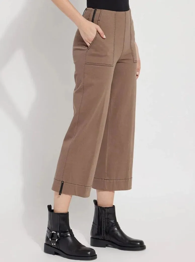 Frances Wide Leg Crop [Cold Chestnut-12-3074-M9]