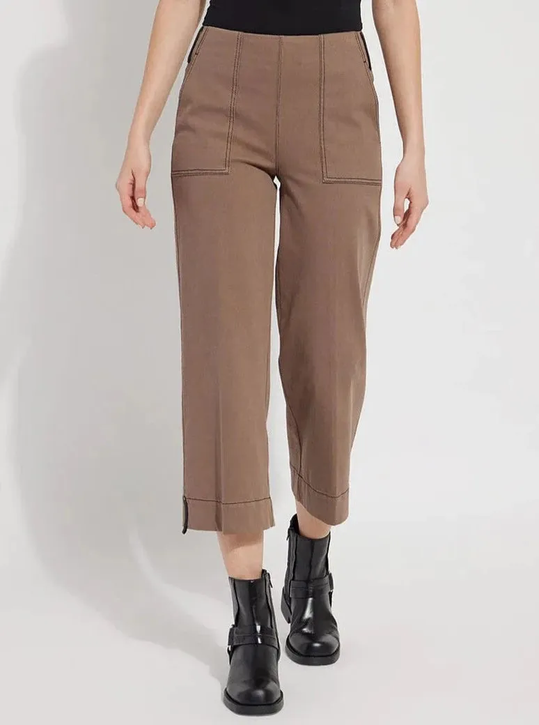 Frances Wide Leg Crop [Cold Chestnut-12-3074-M9]